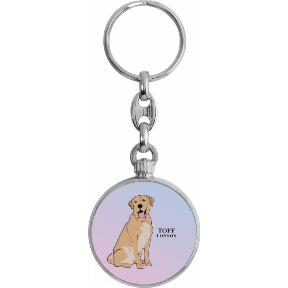 Toff London Beige Labrador Retriever Dog Keyring
