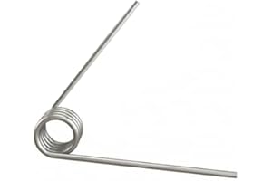 Torsional Springs, Stainless Steel V-Shaped Torsion Springs 1.2mm Wire 8mm OD 60mm Length Pack of 5 Multiple Sizes(Right,1.2x