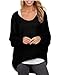 ZANZEA Women's Off-Shoulder Batwing Sleeve Blouse Casual Loose Oversized Baggy T-Shirt Sweater Pullover Top