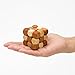 Puzzle Games ,Wooden Brain Teaser Puzzle KongMing Lock Dragon Wagging Tail as Gift for Kids/Adults ,Birthdays, Valentine's Day, Easter, Christmas,DIY Present Packing (4.7cm4.7cm4.7cm)