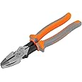 Klein Tools 2139NERINS 1000V Insulated Side Cutter Pliers, Made in USA, High Leverage Design, Induction Hardened Knives, 9-Inch