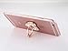 Universal Phone Ring Bracket Holder,UCLL Love Heart Diamond Shape Finger Grip Stand Holder Ring Car Mount Phone Ring Grip Smartphone Ring Stent Tablet Rose Gold