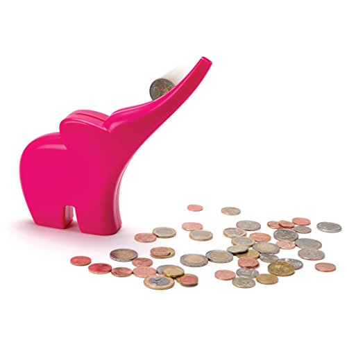 Monkey Business Elli The Elephant Coin Bank Vault - Animal Toy for Kids of All Ages, Fun Money Savings Teaching Toy Pink