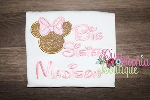Big Sister Minnie Mouse Personalized Bodysuit - T-shirt