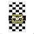 RACING Alice Wonderland 50s Party Decoration BLACK WHITE CHECKERED Table Cover