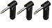 Audio2000'S ACC3120X3-1/4-inch TRS (Stereo) Female to 1/4-inch TRS (Stereo) Male Right-Angle Audio Adapters (3-Pack)