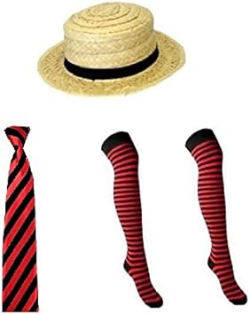 red boater hat