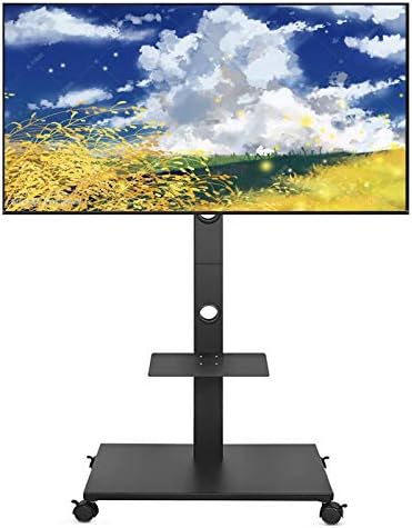 テレビスタンド 32 65インチ対応 ハイタイプ モニタースタンド 耐荷重30kg テレビ台 Tv キャスター付き 移動式 液晶tvスタンド 家用 展示用 壁寄せテレビスタンド ディスプレイスタンド 高さ調整 2段棚付き コード収納 角度調節 即納送料無料
