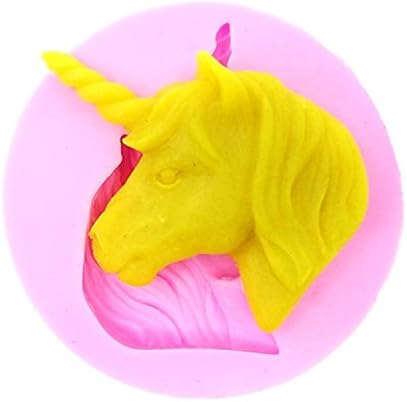 Yezelend Silicone Unicorn Cookie Mould Baking Biscuit Moulds Fondant Chocolate Mold