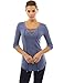 PattyBoutik Women's V Neck Lace Up Curved Hem Tunic