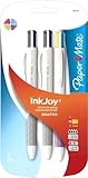 Paper Mate InkJoy Quatro Retractable Medium Point Advanced Pens, Assorted Colors