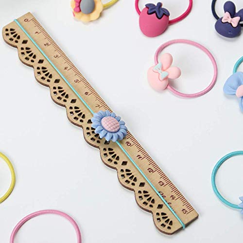 Girls Hair Ties, 100 pcs Girl Hair Elastic Ropes for Pigtail Ponytail Holder