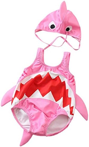 LiLiMeng Toddler Kids Baby Girls Boys Cartoon Shark Swimsuit Bikini Swimwear Bathing Suit