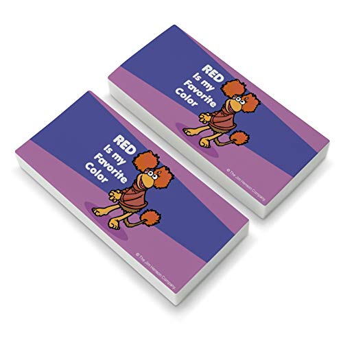 Red is My Favorite Color Fraggle Rock Eraser Set of 2