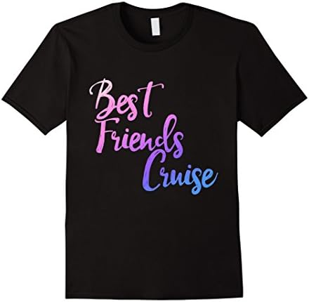 Mens Best friends cruise t-shirt bff cruise ship vacation tee XL Black