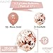 Rose Gold 2021 Balloons for Grad Party Decorations - Large, 40 Inch | Rose Gold Confetti Balloons, Star Mylar Balloons | Graduation Decorations 2021 Rose Gold | 2021 Graduation Balloons Party Supplies