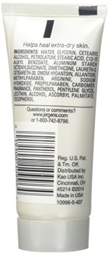 JERGENS ULTRA HEALING DRY SKIN MOISTURIZER, 1 OUNCE TRAVEL LOTION, FOR ABSORPTION INTO EXTRA DRY SKIN, WITH HYDRALUCENCE BLEND, VITAMINS C, E, AND B5 (PACK OF 10)