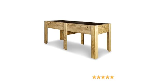 Mesa de cultivo Garden Brico alta XXL80 Hortalia: Amazon.es: Jardín
