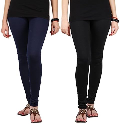 Ardour Ultra Soft High Waist Full Length Cotton Lycra Churidar Legging for Women- Free Size.Many Colors