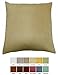 DreamHome - Solid Faux Suede Decorative Pillow Cover/Sham, (26x26, Sunshine)