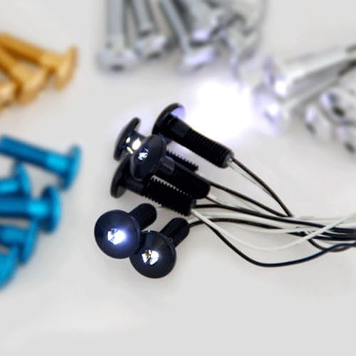 Sportbike LED Headlite / Windscreen Bolts, 6 PK / M6 Black