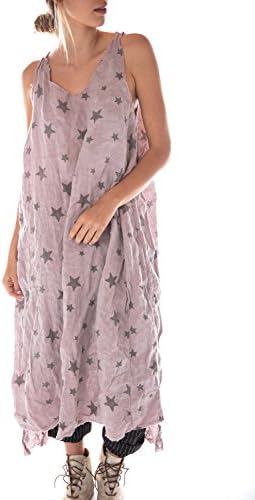 Magnolia Pearl European Linen Galaxy Layla Tank Dress With Raw ED