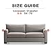 Hipinger Spandex Fabric Stretch Couch Cover Sofa Slipcover Stylish Furniture Protector for 2 Cushion Couch Lovesaet (Loveseat/ 2 Seater, Blooming Flower)