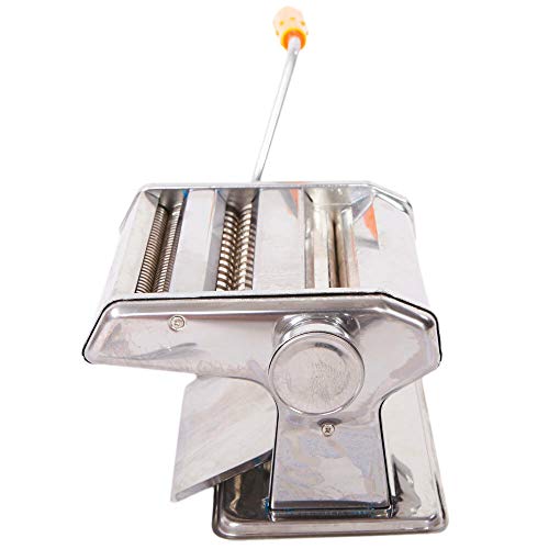 Flagman_Shop New Pasta Maker & Roller Machine Noodle Spaghetti Maker Dual-Blade Silver 150mm 6" - Thumbnail 3