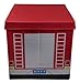 Clever Creations Kids Collapsible Storage Organizer and Ottoman, Perfect Vehicle Themed Toy Chest for Storing Books, Shoes, Games and More, Fire Truck