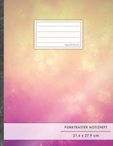 Punktraster Notizbuch • A4-Format, 100+ Seiten, Soft Cover, Register, „Orange-Violett“ • Original #GoodMemos Dot Grid Notebook • Perfekt als Bullet Journal, Zeichenbuch, Skizzenbuch, Calligraphie Buch