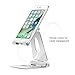 MoKo Foldable Phone/Tablet Stand, 210 Degree Adjustable Aluminum Desktop Holder, Fit with New iPad Air 3rd Gen iPad Mini 5th Gen Galaxy S10e/S10/S10+ iPad Pro 10.5/9.7 iPhone Xs/XS Max/XR/X, Silver