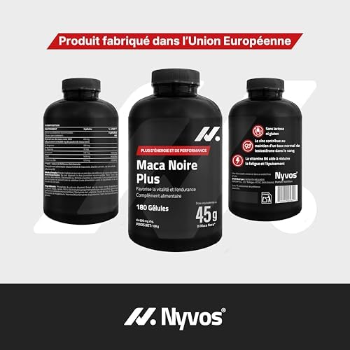 Maca Noire 45.000 mg Équiv. (Extrait 100:1), Black Maca, Zinc - 180 Gélules — photo 7 sur 8