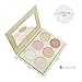 Beshine Highlighter Palette, 6-Color Highlighter Palette Brightening powder,Facial Stereoscopic Corrective Exquisite Powder for All Skin Types (Gold)