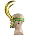 Cafele Loki Helmet Removable Horns Loki Mask Movie Thor Ragnarok for Halloween Green