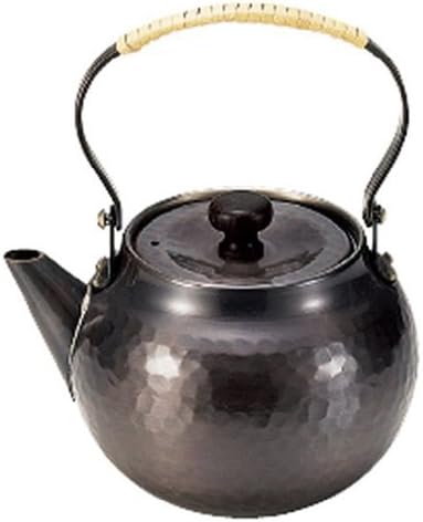 Shinko Temple Pure Copper Black Copper Finish Hammer Eye teapot (Reel) 370ml BC-103 (Japan Import)