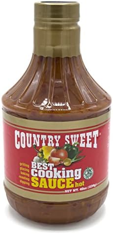 Country Sweet Sauce - Premium Cooking and Finishing Sauce (Hot, 40 ounces)