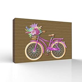 Wall26-Canvas Wall Art-Bicycle-Giclee Painting Wall Bedroom Living House Decoration Home Art - 12x18 inches