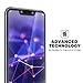 MoKo Screen Protector for Huawei Mate 20 Lite, [Scratch Terminator] [Case Friendly] HD Clear 9H Hardness Tempered Glass Screen Protector Film Bubbles-Free for Huawei Mate 20 Lite - Black
