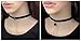ZYG 25Pcs Black Velvet Choker Necklace for Women Girls Tattoo Stretch Gothic Leather Lace Necklace