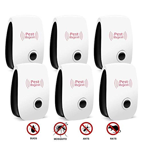 Ultrasonic Pest Repeller, Pest Control Ultrasonic Repellent, Non-toxic Spider Repellent, Pest Repellent Plug in Spider Repellent Indoor for Mosquito Spider Ant Mice Roach and other Insects (6 packs) Ultrasonic Pest Repeller, Pest Control Ultrasonic Repellent, Non-toxic Spider Repellent, Pest Repellent Plug in Spider Repellent Indoor for Mosquito Spider Ant Mice Roach and other Insects (6 packs)