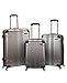 Rockland London Hardside Expandable Luggage with Spinner Wheels, Silver, 28-24-20-Inch