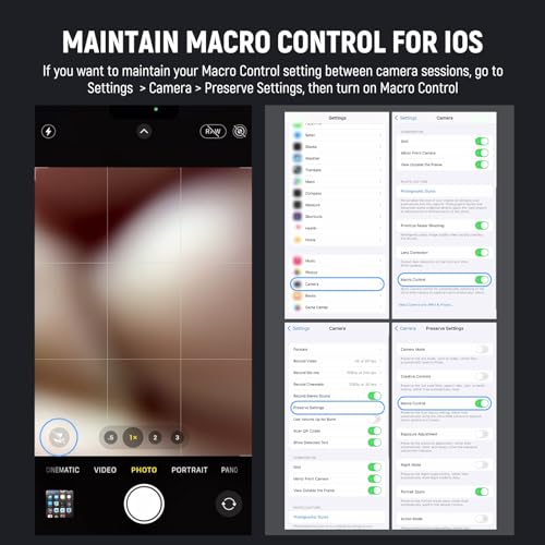 NEEWER HD 105mm Macro Lens Only for 17mm Thread Backplate, Compatible with SmallRig NEEWER iPhone Samsung Phone Cage Case with 17 mm Lens Adapter, 46mm Front Thread, LS-26