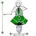 BANBERRY DESIGNS Irish Nightlight - Stained Glass Angel Night Light with Green Shamrock Charm - St. Patrick's Day Lighted Decoration