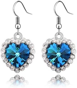 cytprimedesign Swarovski Elements Crystal Love Heart Of The Ocean Titanic Earrings