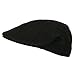 Men's Knitted Ivy Newsboy Cap Hat, Black, Size One Size