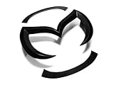 MAZDA3 MAZDA5 MAZDA6 CX-7 EVIL 'M' FRONT GRILLE EMBLEM BADGE - GLOSS BLACK
