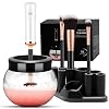 Makeup Brush Cleaner Dryer, Makeup Brush Cleaner Machine with 8 Rubber Collars, Wash and Dry in Seconds, Deep Cosmetic…
