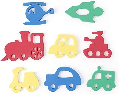 Livoty 8Pcs Bath Toys Funny Bathtub Time Vehicle and Animals Stick Floating Baby Bathroom Water Toy
