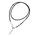 SCOO Hand Carved Natural Genuine Obsidian Howling Wolf Head Amulet Pendant Necklace
