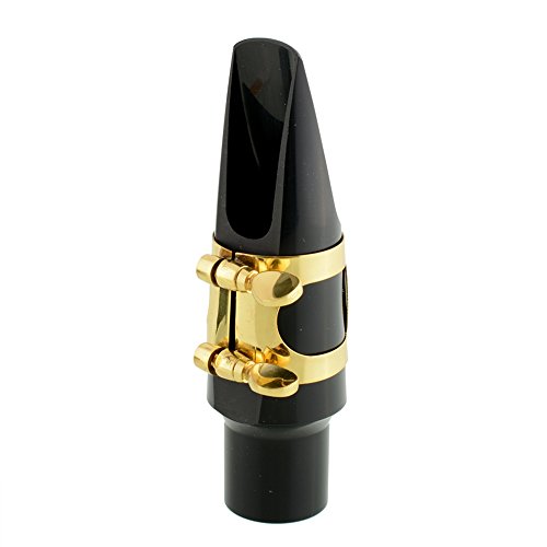Xinzhi Sax Saxophone 5C Mouthpiece Metal with Mouthpiece Patches Pads Cushions Cap Buckle Gold Plating - Thumbnail 5